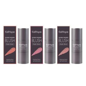 Double-Headed Blush Multi-Purpose Stick Natural Light Nude Makeup Long Lasting Color Red Moisturizing Makeup Makeup Stick