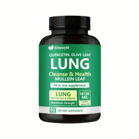 Lung Cleanse Respiratory Support Supplement Mullein Leaf Quercetin 90 Capsules (Option: 01)